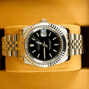 Men’s Luxury Black Waterproof NH35 Movement Pointer Dial Fully Automatic Mechanical Watch
