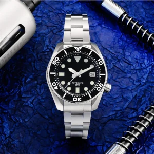 Men’s Luxury Business Dive Watch Stainless Steel NH35 Automatic Mechanical Sapphire Crystal 20Bar Water