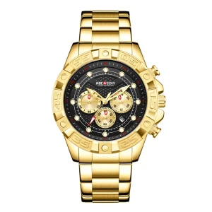 Men’s Luxury Business Watch Waterproof Calendar Night Glow Shockproof Watch Best Gift for Men Holiday
