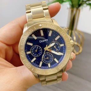 Men’s Luxury Quartz Fashion Sport Watch Stainless Steel Sapphire Crystal Waterproof Multifunctional Timing