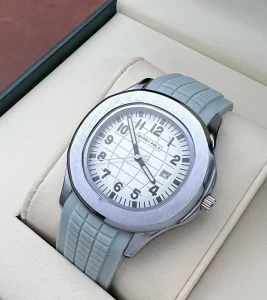 Men’s Luxury Quartz Glass Watch 43mm Diameter Red Silicone Strap Custom Logo Fashion Tonneau Casual Business Style Pointer