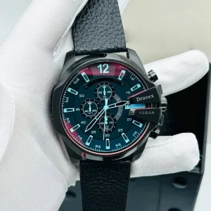 Men’s Luxury Stainless Steel Watch 51mm Sport Chronograph Dial Analog Quartz Movement Wristwatch