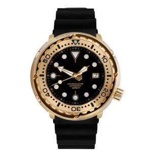 Mens Luxury Watch Diver Watch with 200M Waterproof Mens Mechanical Bronze Watches
