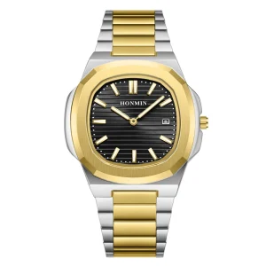 Men’s Luxury Watch High End Business Ultra Thin Multifunctional Timing Quartz Watch Waterproof Stainless Steel Watch