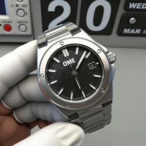 Men’s Luxury Watch Stainless Steel Sapphire Crystal Automatic Mechanical Movement Water Resistant Luminous Date Display Diver