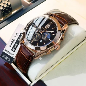 Men’s Mechanical Automatic Skeleton Stainless Steel Band Water Resistant 20mm Glass Dial Wristwatch