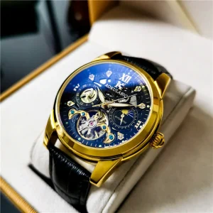 Men’s Mechanical Automatic Watch Luxury Watches Male Tourbillon Fashion Business Sport Hollow Wristwatch