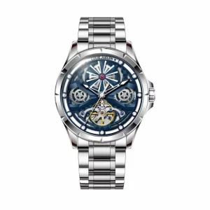 Men’s Mechanical Movement High Quality Luminous Fashion Watch 42mm Dial Stainless Steel Band 22mm Watch for Men