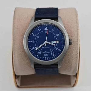 Mens Mechanical Movement Watch Stainless Steel Case Luminous Dial Hands Pilot Style Automatic Watch