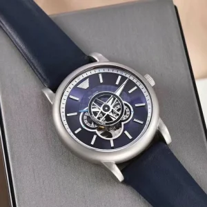 Men’s Mechanical Watch Automatic Chain Movement Hollow Dial Simulation Display Automatic Watch