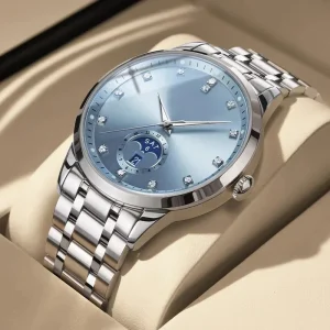 Men’s Mechanical Watches Business Charm Luxury Stainless Steel Automatic Deep Waterproof Watches