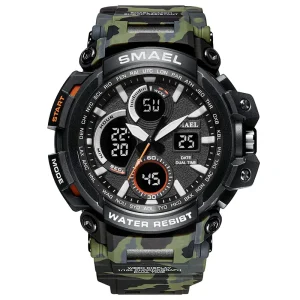 Mens Military Analog Digital Watch Display Sports Watches Wrist Watches