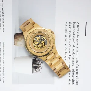 Men’s Minimalist Mechanical Watch with Japanese Movement Water Resistant OEM Timepiece