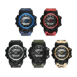 Men’s Outdoor Sports Digital Lcd Waterproof Digital Display Watch
