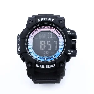Men’s Outdoor Sports Watch with Large Dial Multifunctional Waterproof Electronic Watch