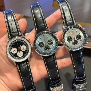 Men’s Pilot Aviation Watch Chronograph Sports Stainless Steel Calendar Display Watch