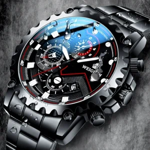 Men’s Quartz Movement Stainless Steel Waterproof Luminous Watch