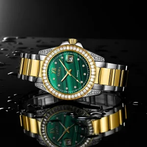 Men’s Quartz Watch Fashionable Business Style Stainless Steel Band Simple Pointer Display Male Wristwatch