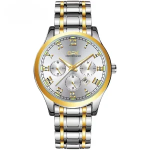 Men’s Quartz Watch with Alloy Band, Waterproof