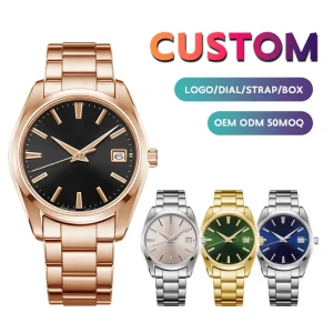 Men’s Quartz Watches Waterproof Luxury Quartz Watch Quartz Watches for Men Luminous Chronograph Stainless Steel Digital Diamond