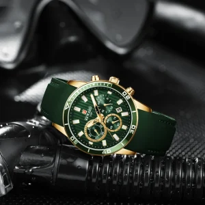 Men’s RD83005M Quartz Chronograph Silicone Waterproof Date Sport Wristwatch