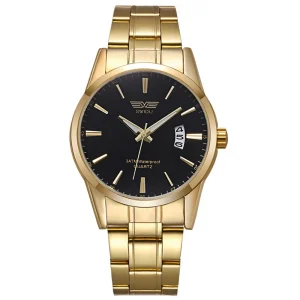 Men’s Simple Business Watch Stainless Steel Waterproof Calendar Luminous Watch