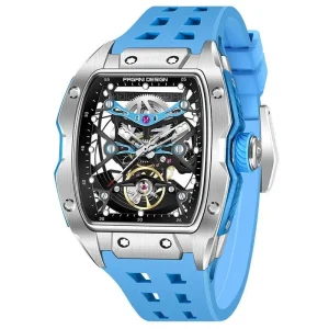 Men’s Skeleton Dial Sport Luxury Customizable Logo Automatic Mechanical Watch PD YS018 Luminous Water Resistant Features Watch
