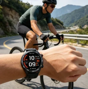 Men’s Smart Watch for Calls Menstrual Cycle Tracking Female Health Monitor TFT Display Silicone Band 5-10 Days Battery Life