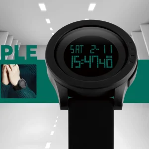 Men’s Sport Digital Watch with Alarm, 5BAR Water Resistance