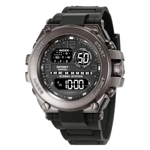 Men’s Sports Watch Fashion Style Digital LED Wristwatch with Luminous Feature Rubber Band Direct Factory