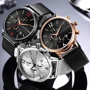 Mens Sports Watch with Steel Buckles by Factory