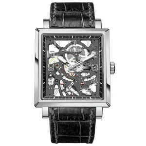 Men’s Square Hollow Luminous Manual Mechanical Watch