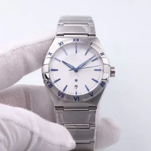 Men’s Stainless Steel Bezel Dial Automatic Mechanical Power Reserve Sports Business Dress Watch