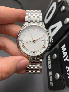 Men’s Stainless Steel Luxury Fashion Watch with Date Display Luminous Waterproof Business Wristwatch NH35 Movement