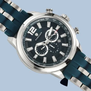 Men’s Stainless Steel Mechanical Fully Automatic Analog Watch Luminous Dial 48mm 3BAR Water Resistant 24mm Sapphire Crystal