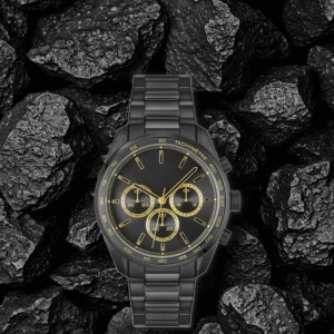 Men’s Stainless Steel Quartz Chronograph Watch SEIKO Movement 3BAR Water Resistant Luxury Designer Analog