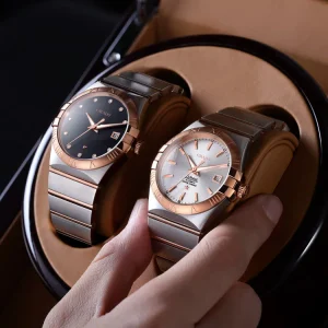 Men’s Stainless Steel Watch Luxury Waterproof Classic Couple Fashion Quartz Wristwatch