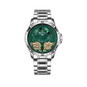 Men’s Tourbillon Automatic Mechanical Watch Luxury Fashion Pointer Dial Stainless Steel Water Resistant 30M