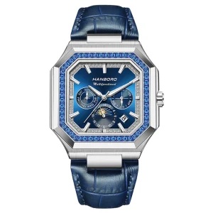 Men’s Tourbillon Luxury Design Watch Automatic Movement 20mm Silicone Band Glass Dial Window Multi Language Support