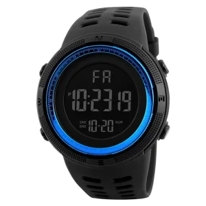 Men’s Trendy Sports Multi Function Electronic Watch Large Screen Dial Display Digital Band for Students