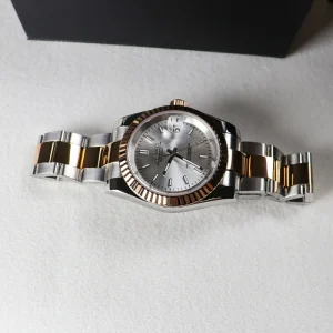 Men’s Two Tone Rose Gold White 36/39mm Diameter Dial Automatic Mechanical Vintage Watch