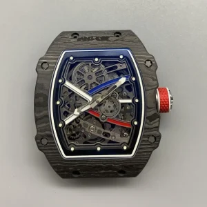 Men’s Ultra Thin Fully Skeleton Automatic Watch, Carbon Fiber Case, Nylon Strap, Luxury Sports Mechanical Watch