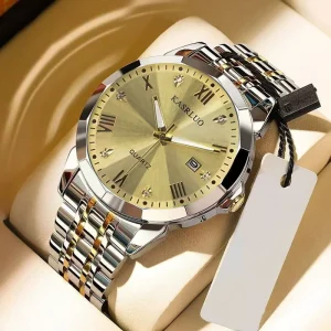 Men’s Watch Calendar Stainless Steel Strap Waterproof