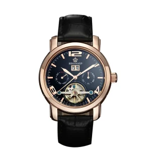 Men’s Watch Crown Hollow Multi function Fully Automatic Japan MIYOTA Movement 50m Water Resistant Mechanical Business Trendy