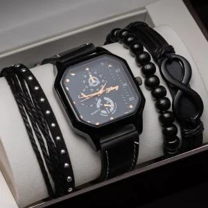 Men’s Watch Set Valentine’s Day Gift Quartz Watch Men’s Watch Father’s Day Companion Gift Business Gift