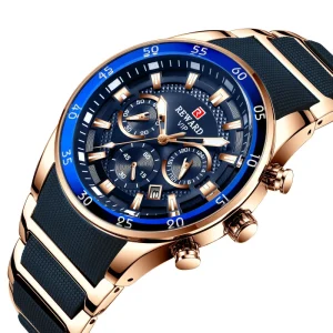Men’s Watches Automatic Mechanical Chronograph Waterproof Sports Wristwatch