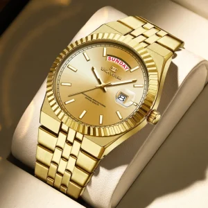 Men’s Watches Business Classic Style Men’s Stainless Steel Watches Steel Band Quartz Watches for Men