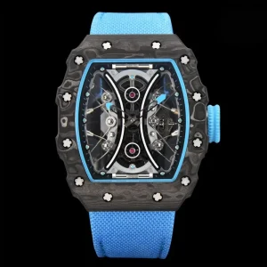 Men’s Watches Carbon Fiber Skeleton Dial Suspended Movement Automatic Watch Mechanical Watch