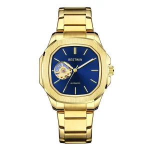 Men’s Watches Fully Automatic Mechanical Watches Waterproof Gold-Colored Wristwatches