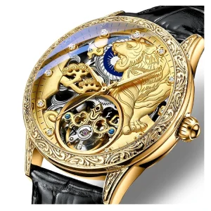 Men’s Waterproof Automatic Mechanical Watch 6029 Fashion Luxury Business Wristwatch